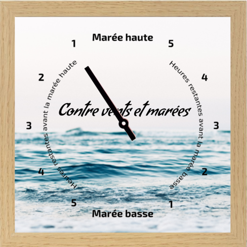 Horloge des marées - Contre vents et marées