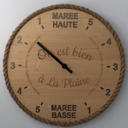 Horloge des marées - La Plaine - Tide-Tac.com